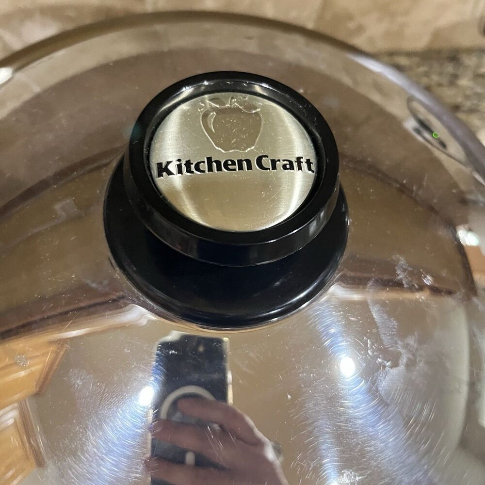 Kitchen Craft Americraft 6 Qt Saucepan Stainless Elec. Slow Cooker Base Lid - Picture 3 of 16